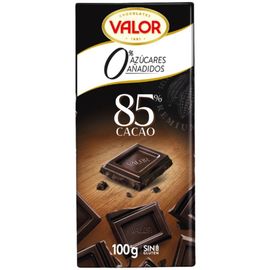 Шоколад VALOR 85% черный, стевия, 100 г
