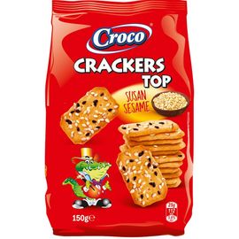Crackers CROCO cu susan, 150 g