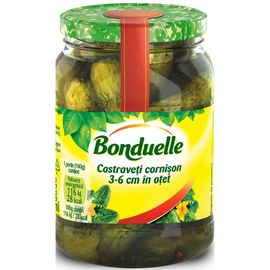 Castraveti cornison in otet BONDUELLE, 580 ml