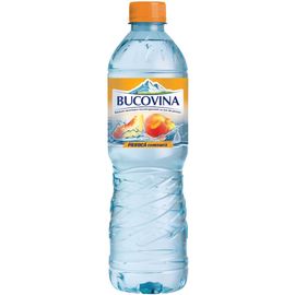 Минеральная вода Bucovina, негазированная, со вкусом персика, 0.5л