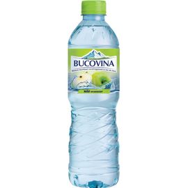 Минеральная вода Bucovina, негазированная, со вкусом яблоко, 0.5л