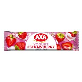 Батончик зерновой AXA, со вкусом йогурта и клубники, 25г