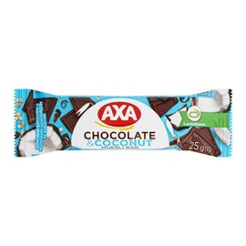 Батончик зерновой  AXA, с молочным шоколадом и кокосом, 25г