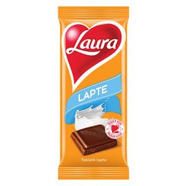 Ciocolata LAURA, cu lapte, 90g