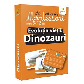 Carti de joc Montessori. Evolutia vietii: Dinozauri