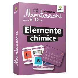 Carti de joc Montessori. Elemente chimice 6-12 ani