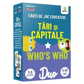 Carti de joc educative. Tari si capitale • Who's who. Pachete Duo EduCard