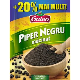 Перец черный GALEO молотый +20%, 20.4 гр