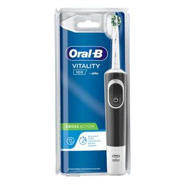 Зубная щетка ORAL-B Vitality Black Cross Action, электрическая, 1шт