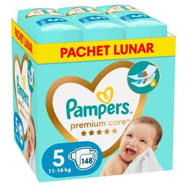 Scutece pentru copii PAMPERS Premium Care Junior №5, 11-16 kg, 148 buc