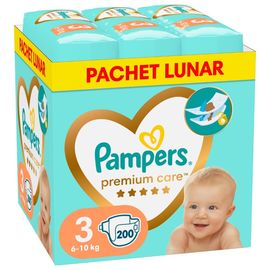Scutece pentru copii PAMPERS Premium Care Midi №3, 6-10 kg, 200 buc
