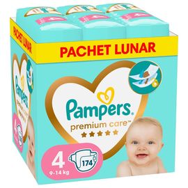 Scutece pentru copii PAMPERS Premium Care Maxi №4, 9-14 kg, 174 buc