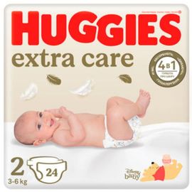 Подгузники для детей HUGGIES Extra Care №2, 3-6 кг, 24 шт