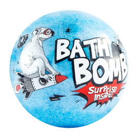 Бомба для ванн LAQ, с сюрпризом, синий, 120 г