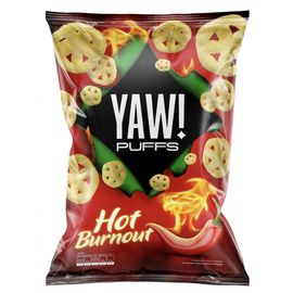 Кукурузные палочки YAW! PUFFS, Hot Burnout, со вкусом чили, 60 г