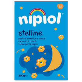 Детские макароны NIPIOL, звездочки, от 6 месяцев, 300 г
