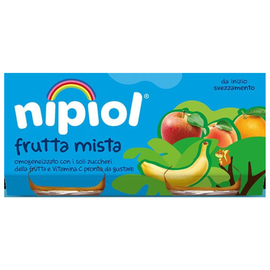 Piure NIPIOL, mix de fructe, 6+ luni, 2 x 80 g