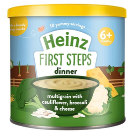 Terci HEINZ First Steps, cereale, conopida, broccoli si cascaval, 6+ luni, 200 g
