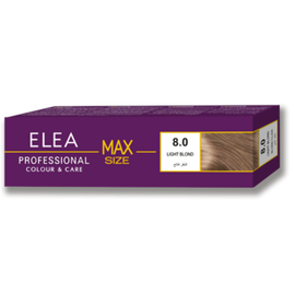 Vopsea pentru par ELEA Max Size, 8.0 - castaniu deschis, 100 ml