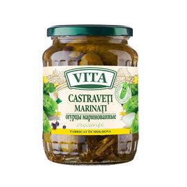 Castraveciori marinati 675g /3-6 cm/ VITA
