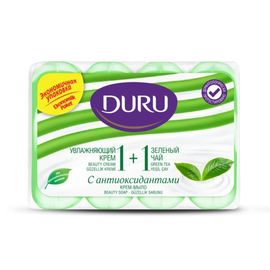 Туалетное мыло DURU GREEN TEA 1+1, 80 гр, 4 шт