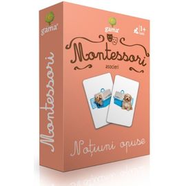 Carti de joc Montessori. Notiuni opuse. Asocieri