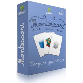 Carti de joc Montessori. Corpuri geometrice