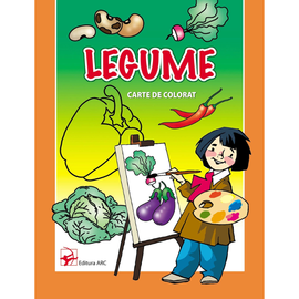 Carte de colorat. Legume