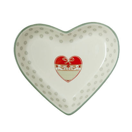 Platou ceramic Dolce Country, forma "inima", 22 х 20 cm