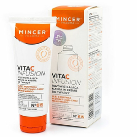 Masca - crema pentru fata MINCER VitaC Infusion 615, reimprospatare, 75 ml
