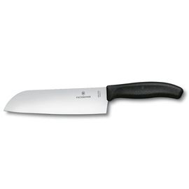 Нож VICTORINOX Swiss Classic, santoku, straight, black, blister, 17см, 6.8503.17B