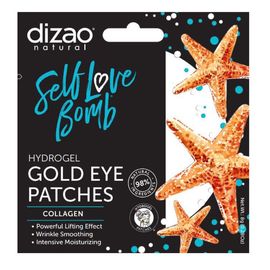 Hydrogel gold eye patches DIZAO 100% сolagen, 8 g