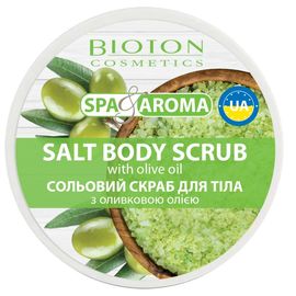 Скраб для тела SPA & AROMA, солевой, с оливковым маслом, 250 г