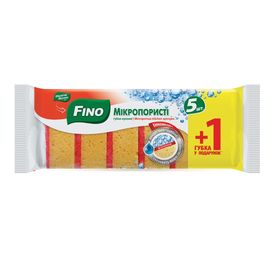 Губки кухонные FINO Микропористые, 5+1 шт