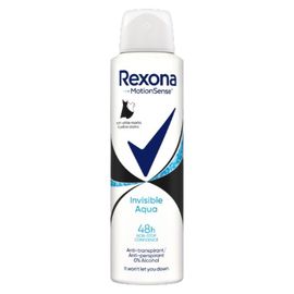 Antiperspirant-spray REXONA Deo Invisible Aqua, impotriva petelor, 150 ml