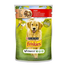 Hrana umeda pentru caini FRISKIES Adult Vita,cartof, 100g