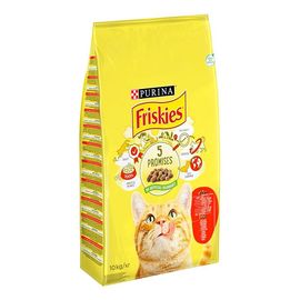 Hrana uscata pentru pisici FRISKIES Carne, Pui, Legume, 10kg