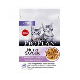 Hrana umeda pentru pisoi PRO PLAN Kitten Nutrisavour Curcan, 85g