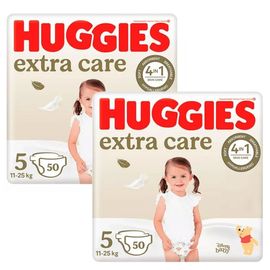 Set scutece pentru copii HUGGIES Extra Care №5, 11-25 kg, 50 buc.*2
