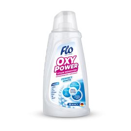 Средство для удаления пятен FLO Oxy, для белых вещей, 1,5л