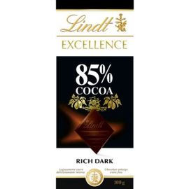 Ciocolata LINDT Excellence, neagra 85%, 100 g