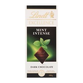 Ciocolata LINDT Excellence, neagra cu menta, 100 g