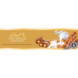 Шоколад LINDT Gold, молочный с орешками, 300 г