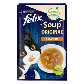 Влажный корм Felix Soup, суп с курицей, 48 г