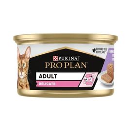 Hrana umeda pentru pisici PRO PLAN Delicate (curcan), 85 gr