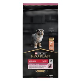 Сухой корм для щенков PRO PLAN MEDIUM PUPPY Sensitive Skin (лосось), 12 кг
