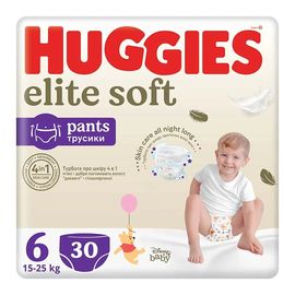 Подгузники-трусики HUGGIES Elite Soft Pants Mega 6, 15-25 кг, 30шт.