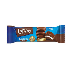 Печенье сэндвич LUPPO Mini, черный шоколад, 55 г