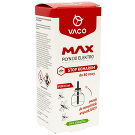 Жидкость от комаров VACO MAX, для электрофумигатора, 45 мл