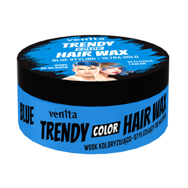 Воск для укладки волос VENITA Trendy Color, синий, 75 г